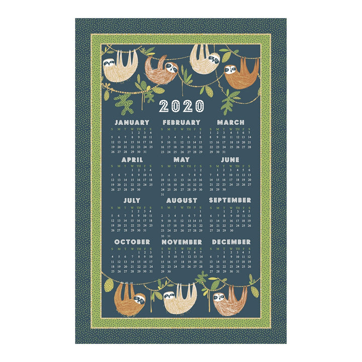 Ulster Weavers Cotton Tea Towel - Hanging Around (100% Cotton, Green) - Tea Towel - Ulster Weavers