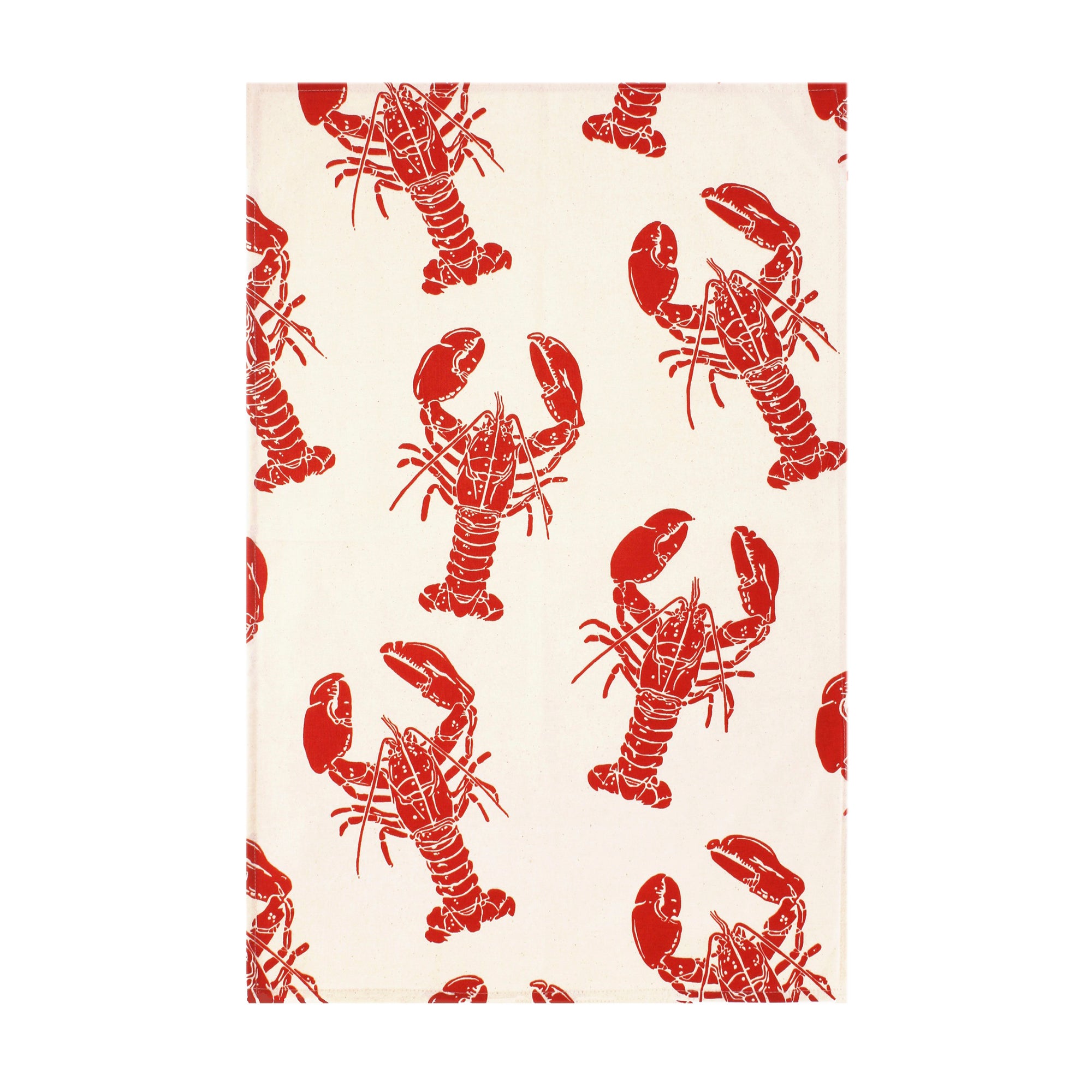 Lobster Cotton Tea Towel in Red - Tea Towel - Ulster Weavers