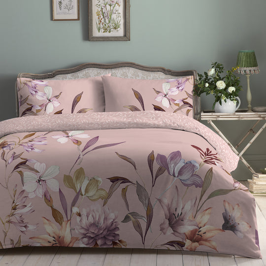 Arabella Duvet Cover Set in Blush