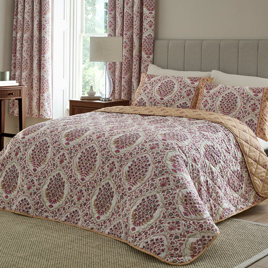 Ashmead Bedspread in Berry 200cm X 230cm