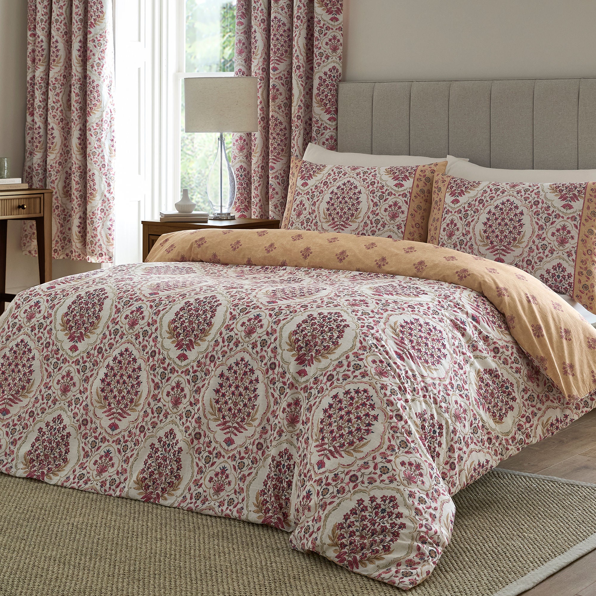 Ashmead Duvet Cover Set in Berry - Duvet Cover Set - D & D Design