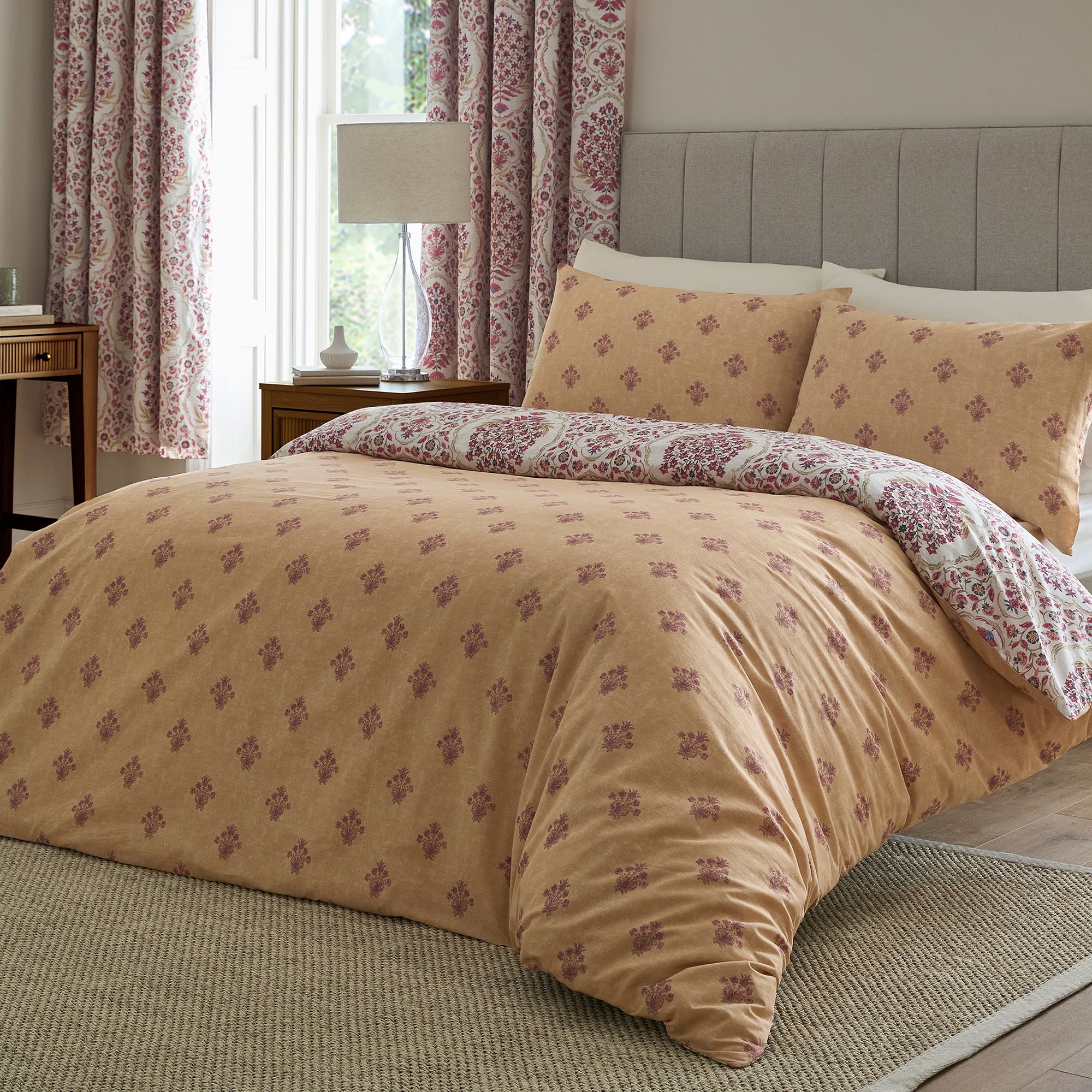 Ashmead Duvet Cover Set in Berry - Duvet Cover Set - D & D Design