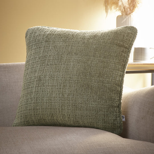 Alba Cushion in Green 43 x 43cm