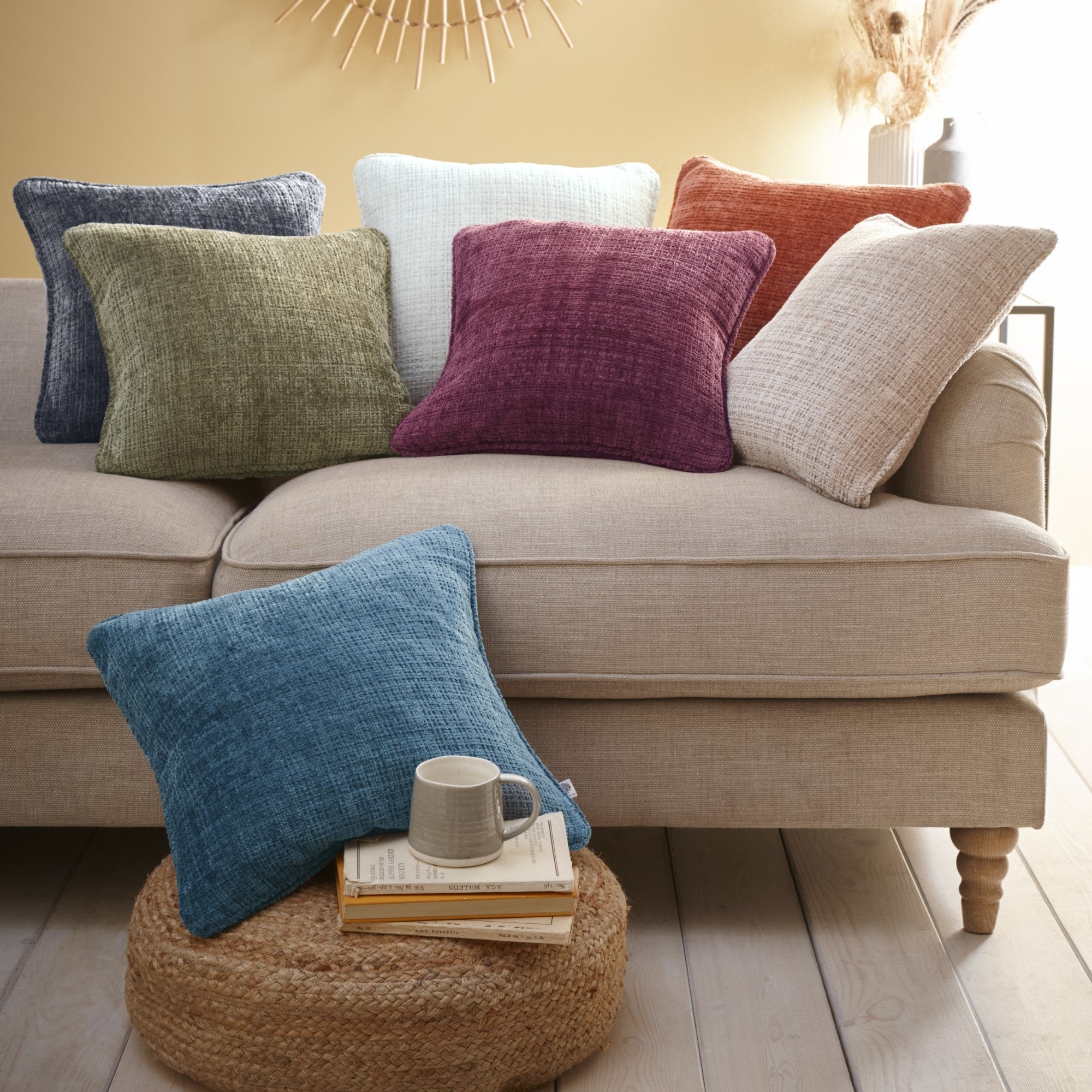 Alba Cushion by Appletree Loft in Wine 43 x 43cm - Cushion - Appletree Loft