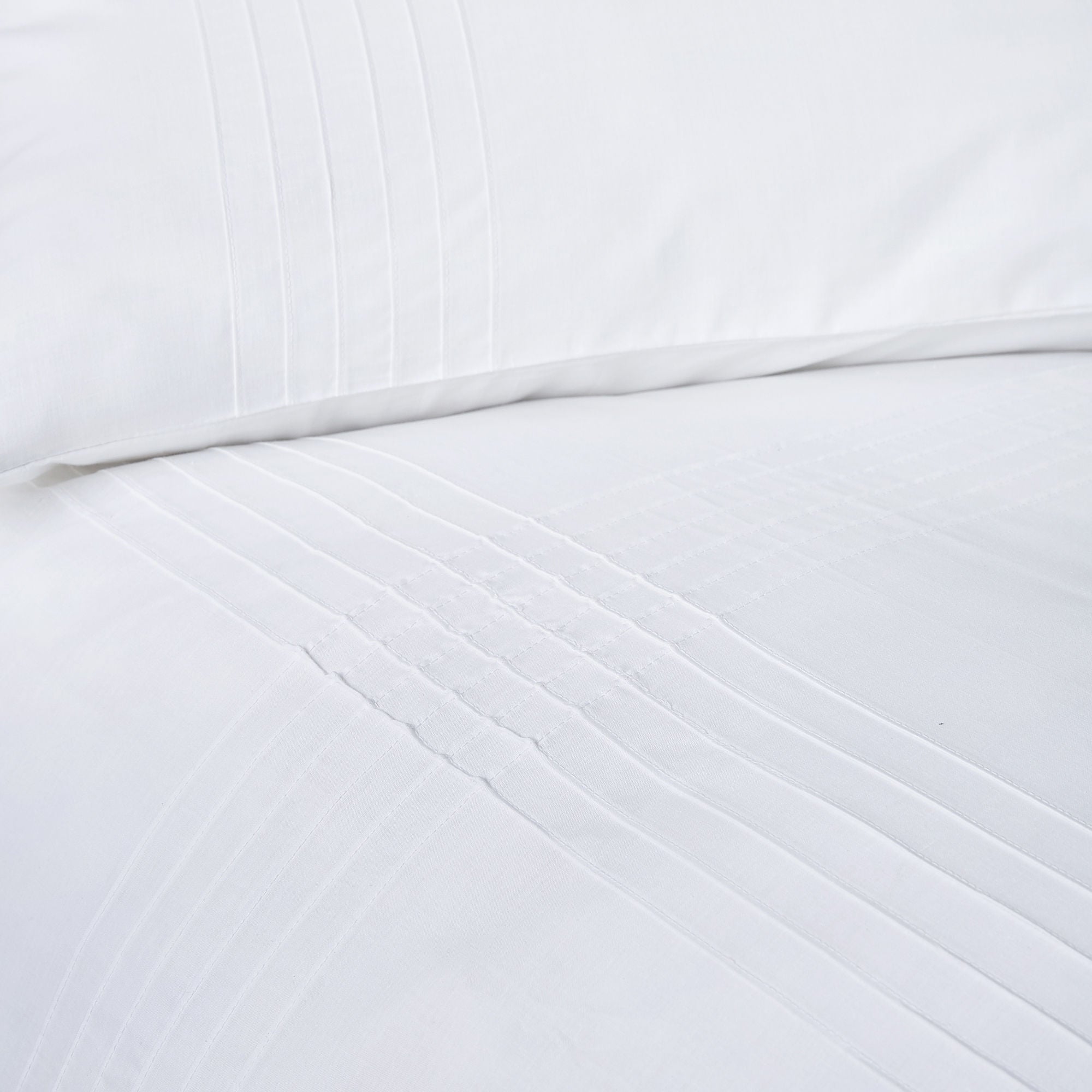 Amalfi Duvet Cover Set by Serene in White - Duvet Cover Set - Serene