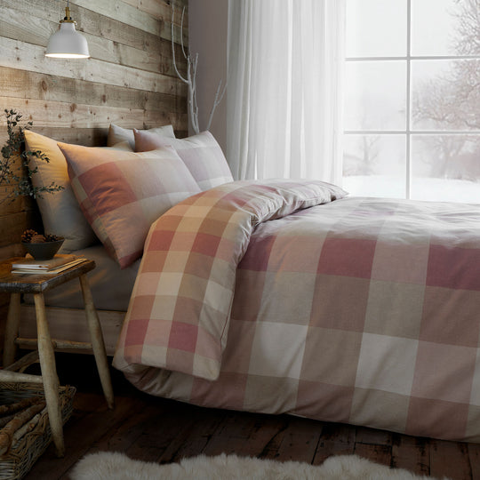 Ashford Check Duvet Cover Set in Natural