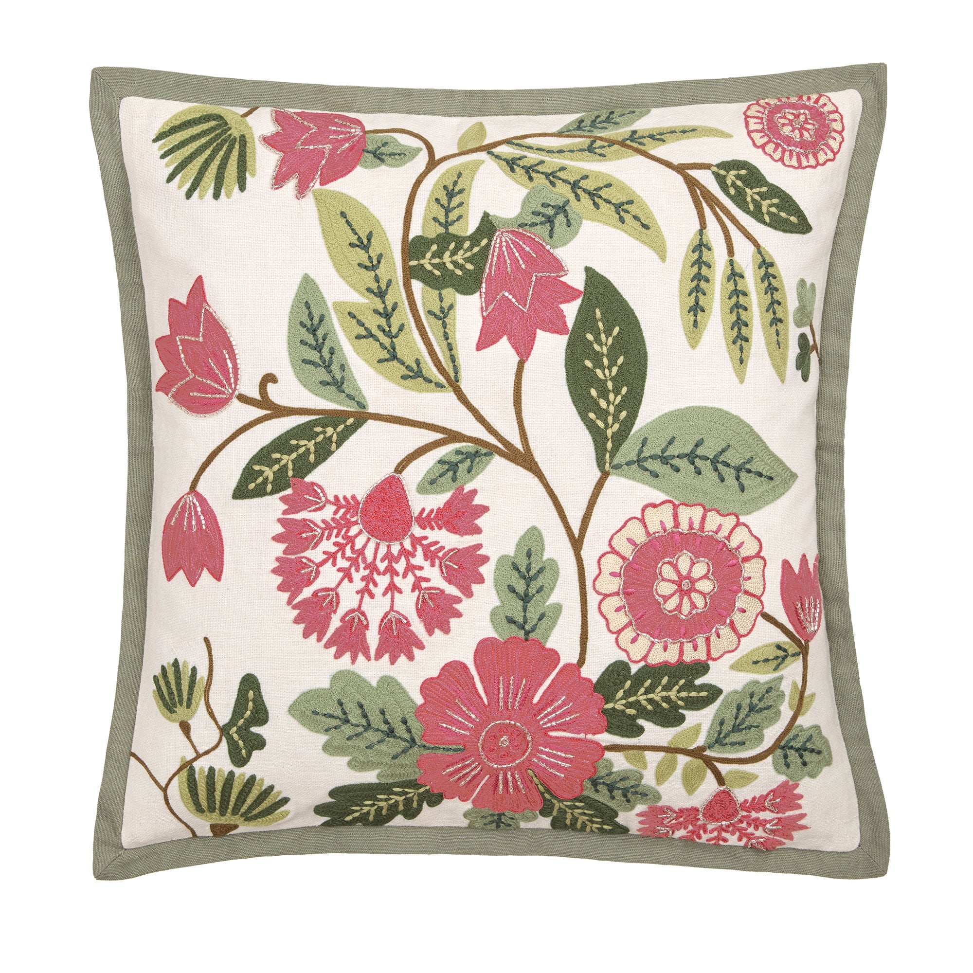 Aurelia Cushion in Green 43 x 43cm - Cushion - Appletree