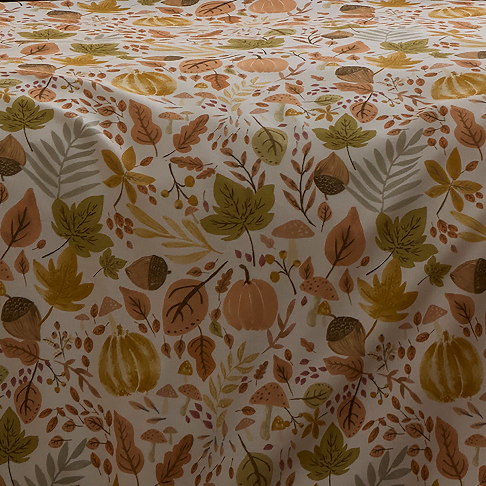 Autumn Foliage Duvet Cover Set in Natural - Duvet Cover Set - Dreams & Drapes