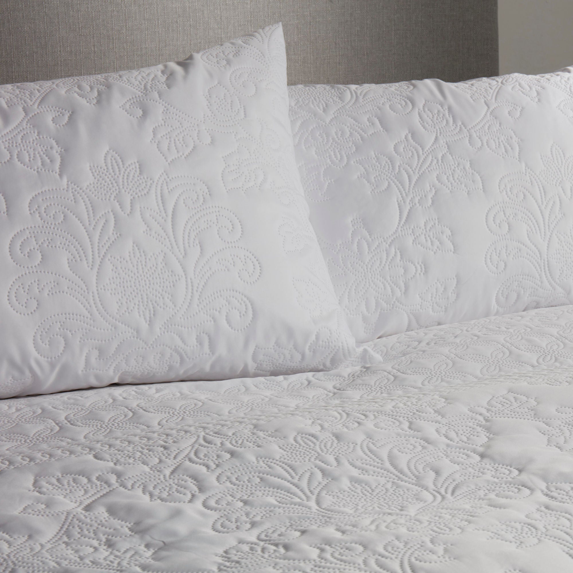 Avery Stripe Duvet Cover Set by Serene in White - Duvet Cover Set - Serene