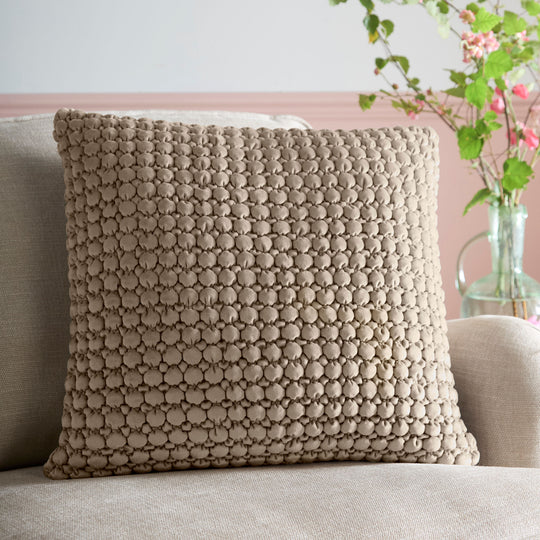 Bobble Cushion in Natural 55 x 55cm
