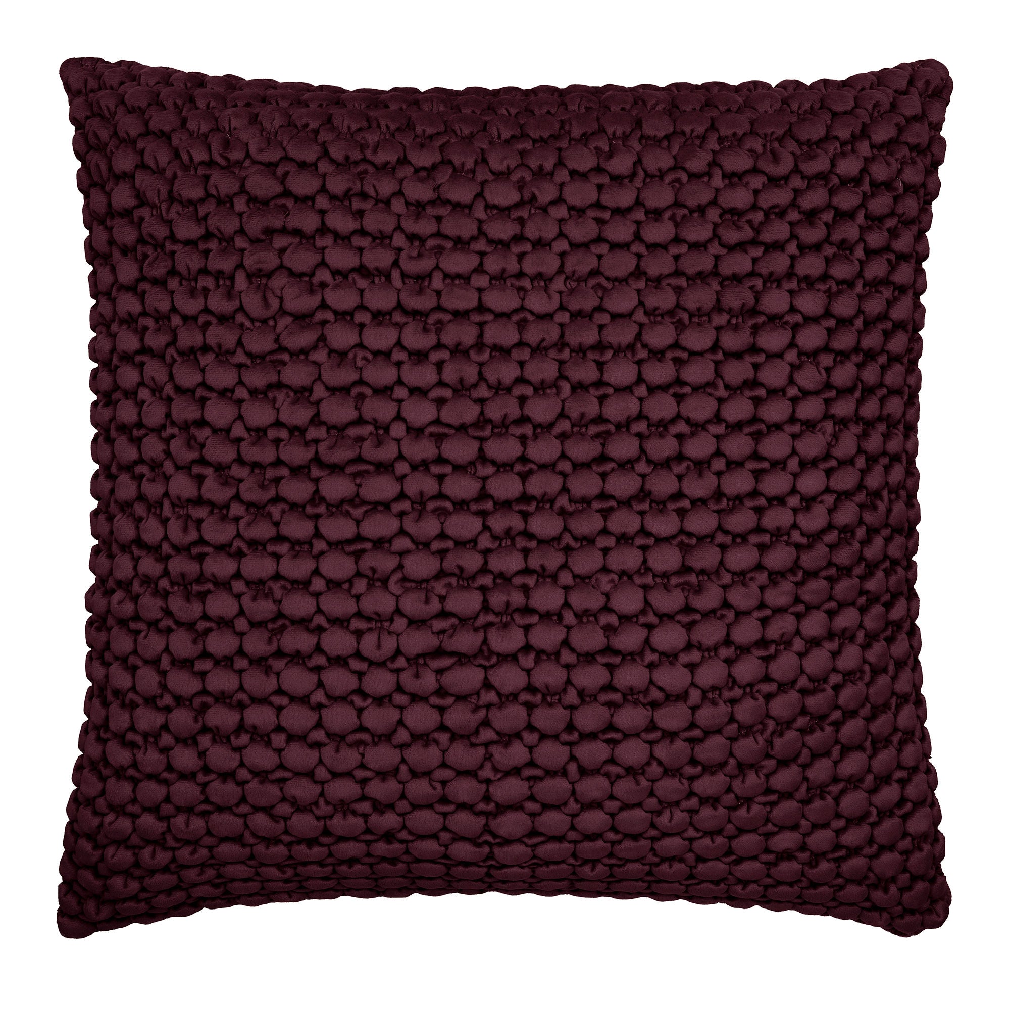 Bobble Cushion in Berry 55 x 55cm - Cushion - Appletree Heritage