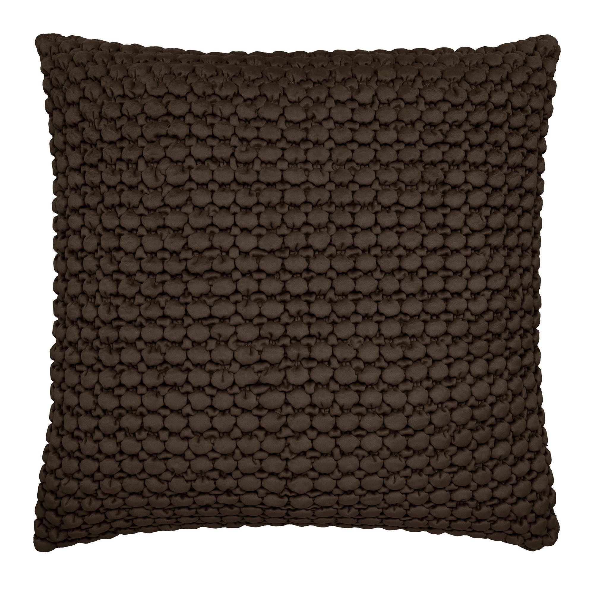 Bobble Cushion in Chocolate 55 x 55cm - Cushion - Appletree Heritage