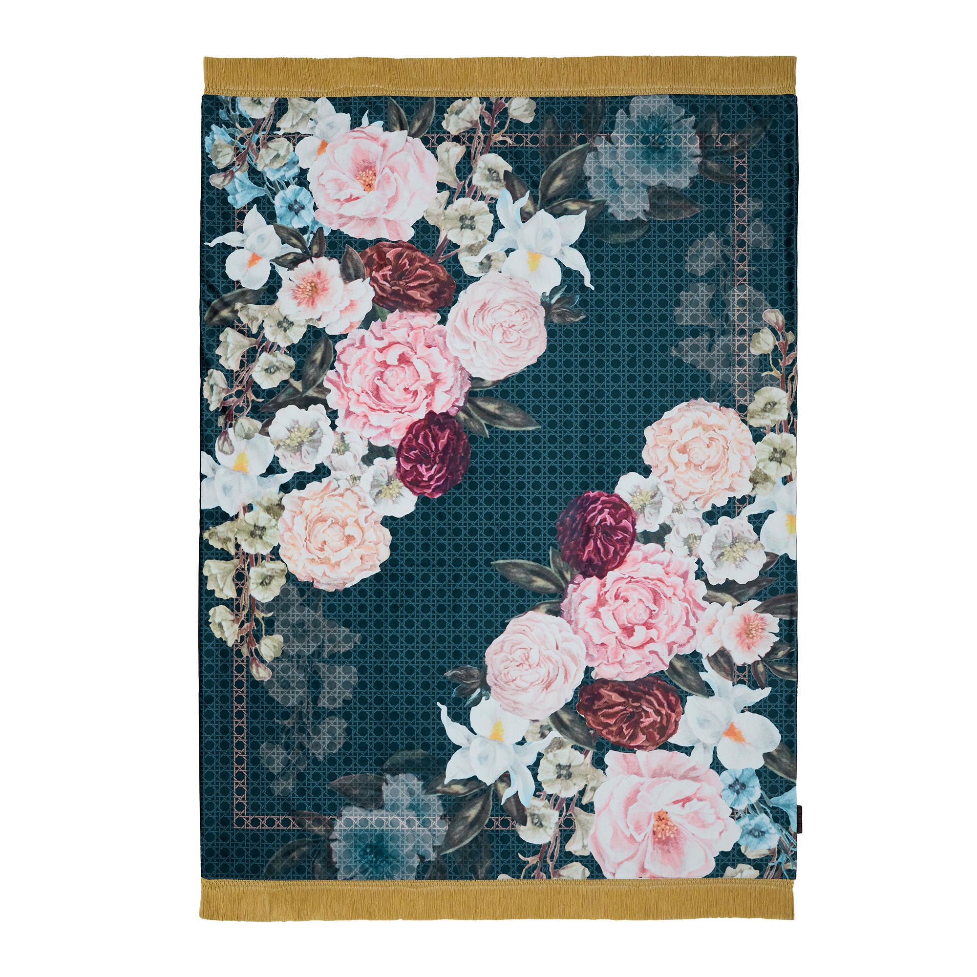 Bouquet List Throw in Blue 130 x 180cm