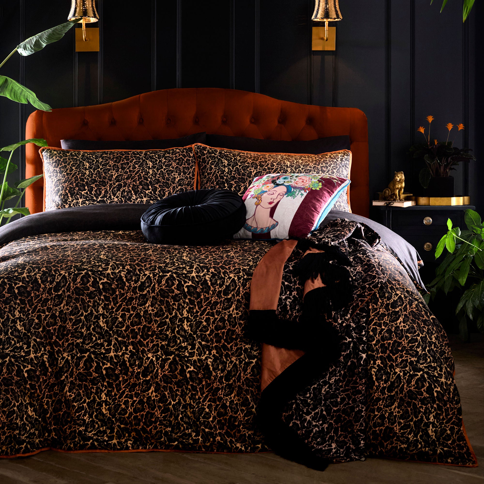 Bouquet Lady Cushion in Multi 43 x 43cm - Cushion - Laurence Llewelyn-Bowen