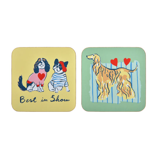 Best In Show Coasters 4 Pack in Multicolour