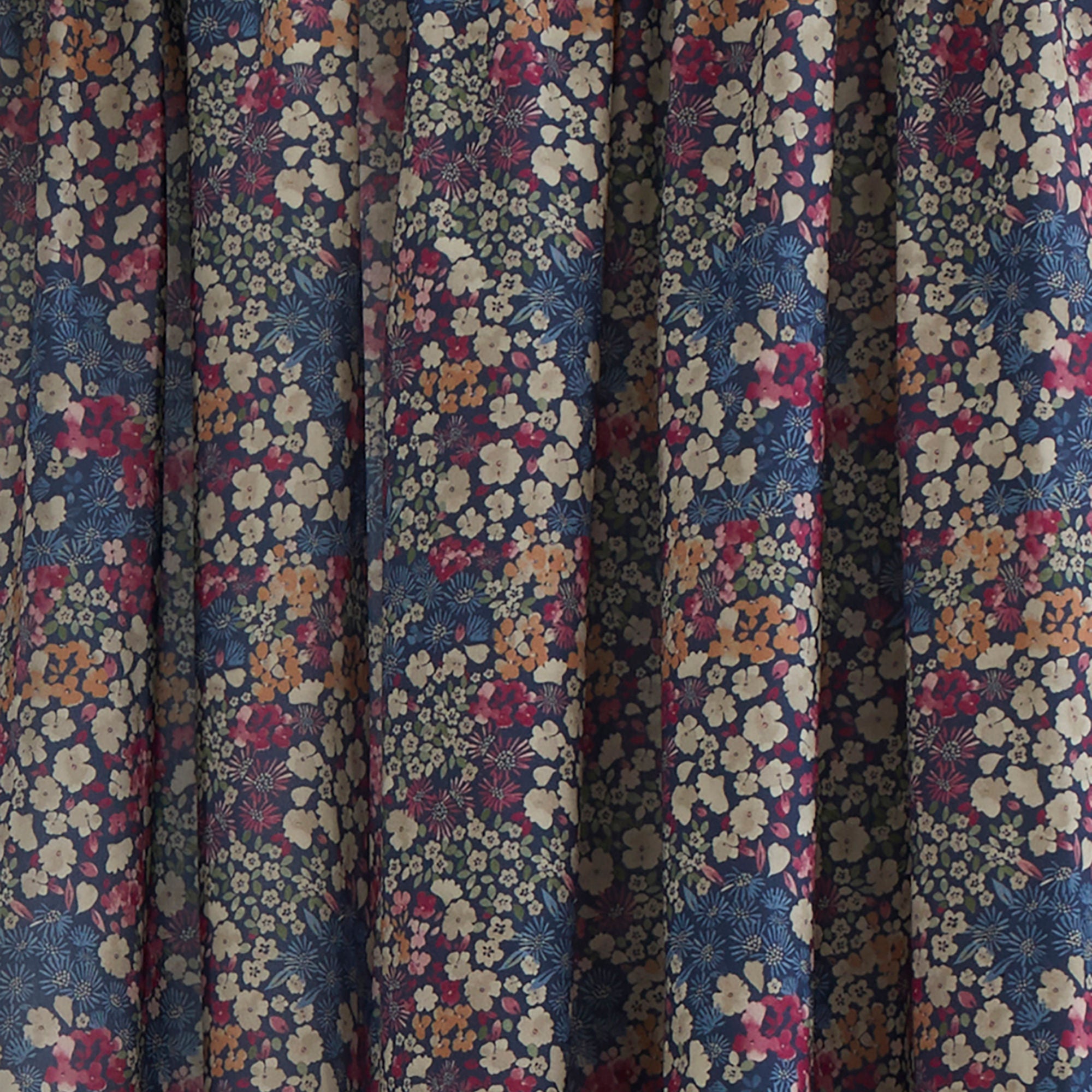 Bessie Pencil Pleat Curtains in Navy - Pair of Pencil Pleat Curtains - Dreams & Drapes