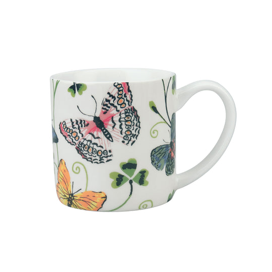 Butterfly Grove Bone China Mug in Blue