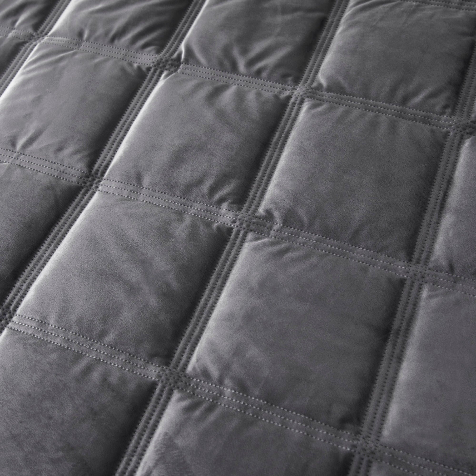 Brighton Square Duvet Cover Set by Soiree in Slate - Duvet Cover Set - Soiree