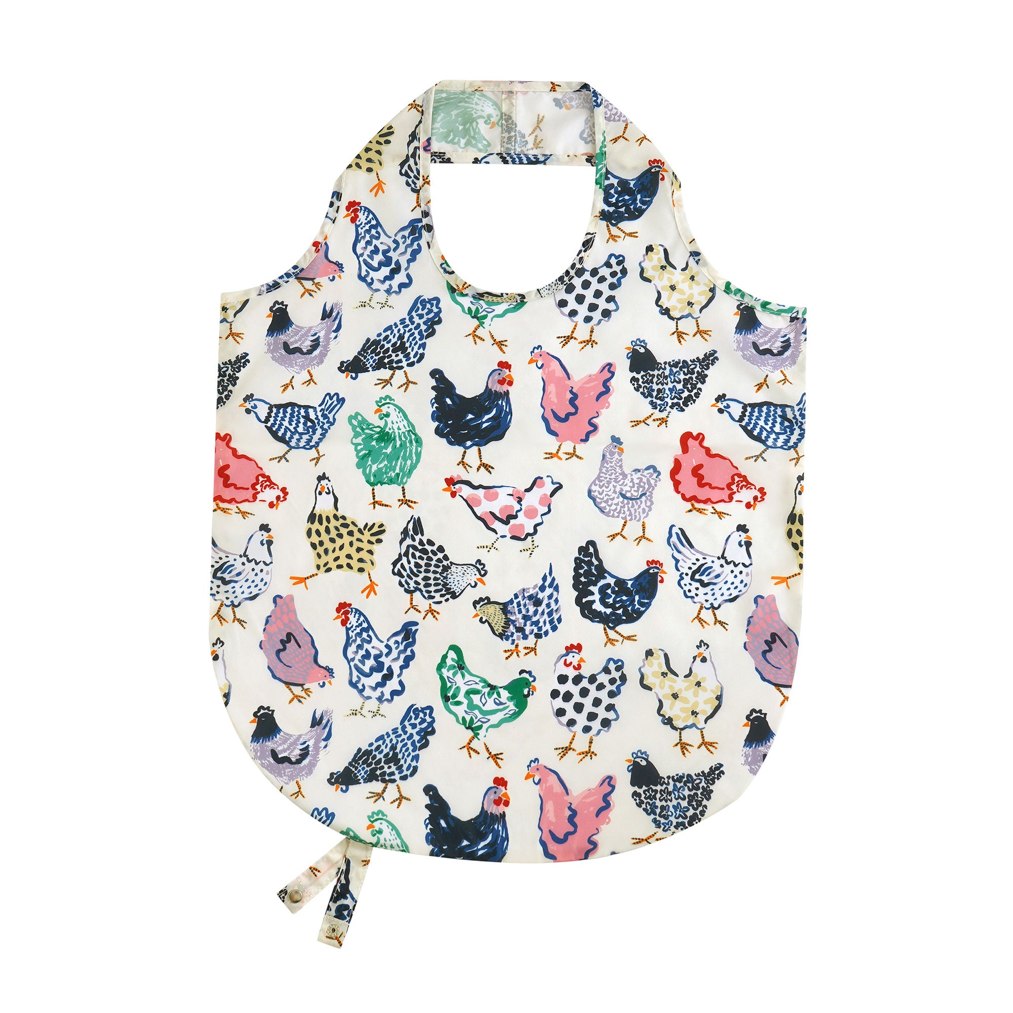Chick Chicken Foldable Tote Bag Medium in Yellow - Bag - Ulster Weavers