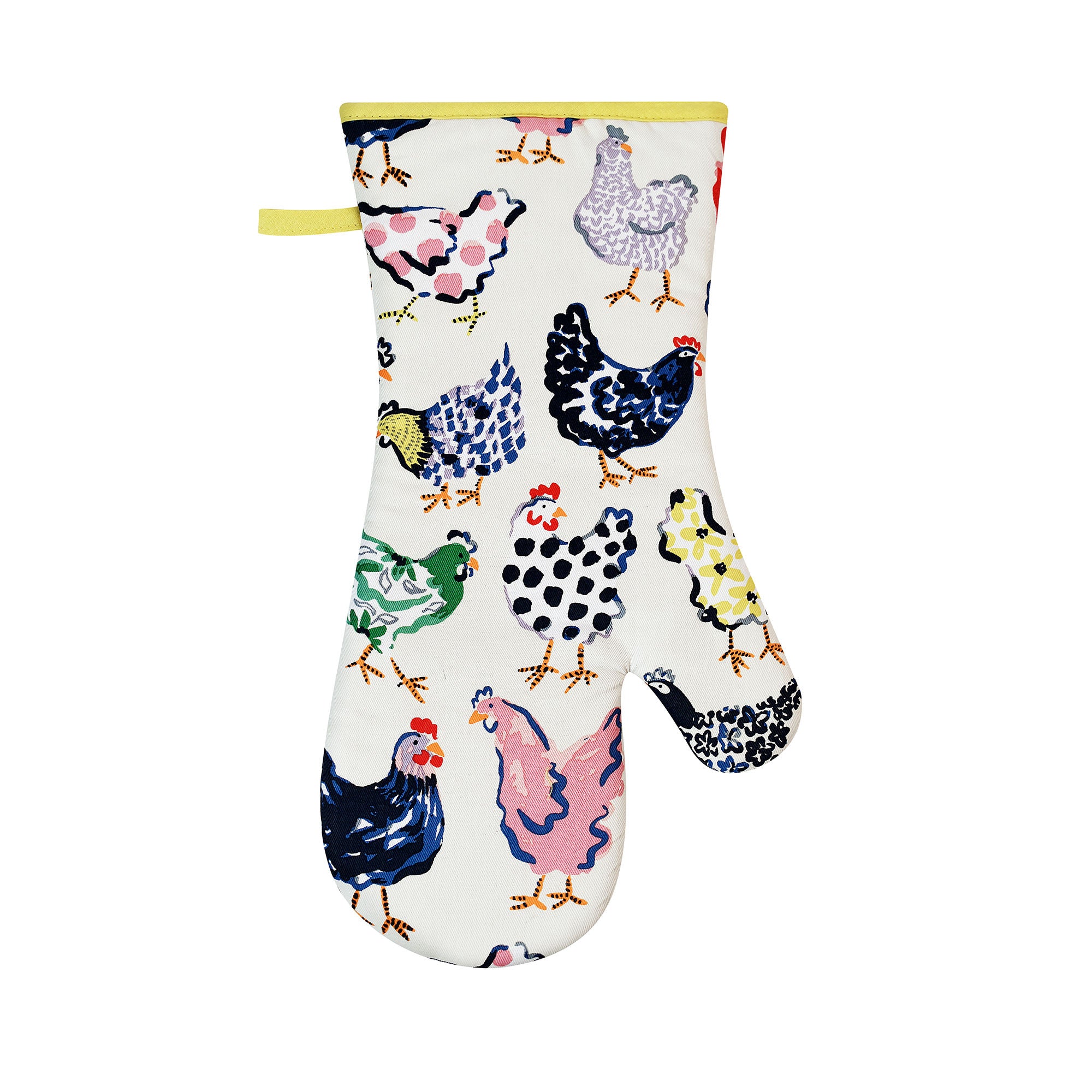 Chick Chicken Gauntlet Oven Glove in Yellow - Gauntlet Oven Glove - Ulster Weavers