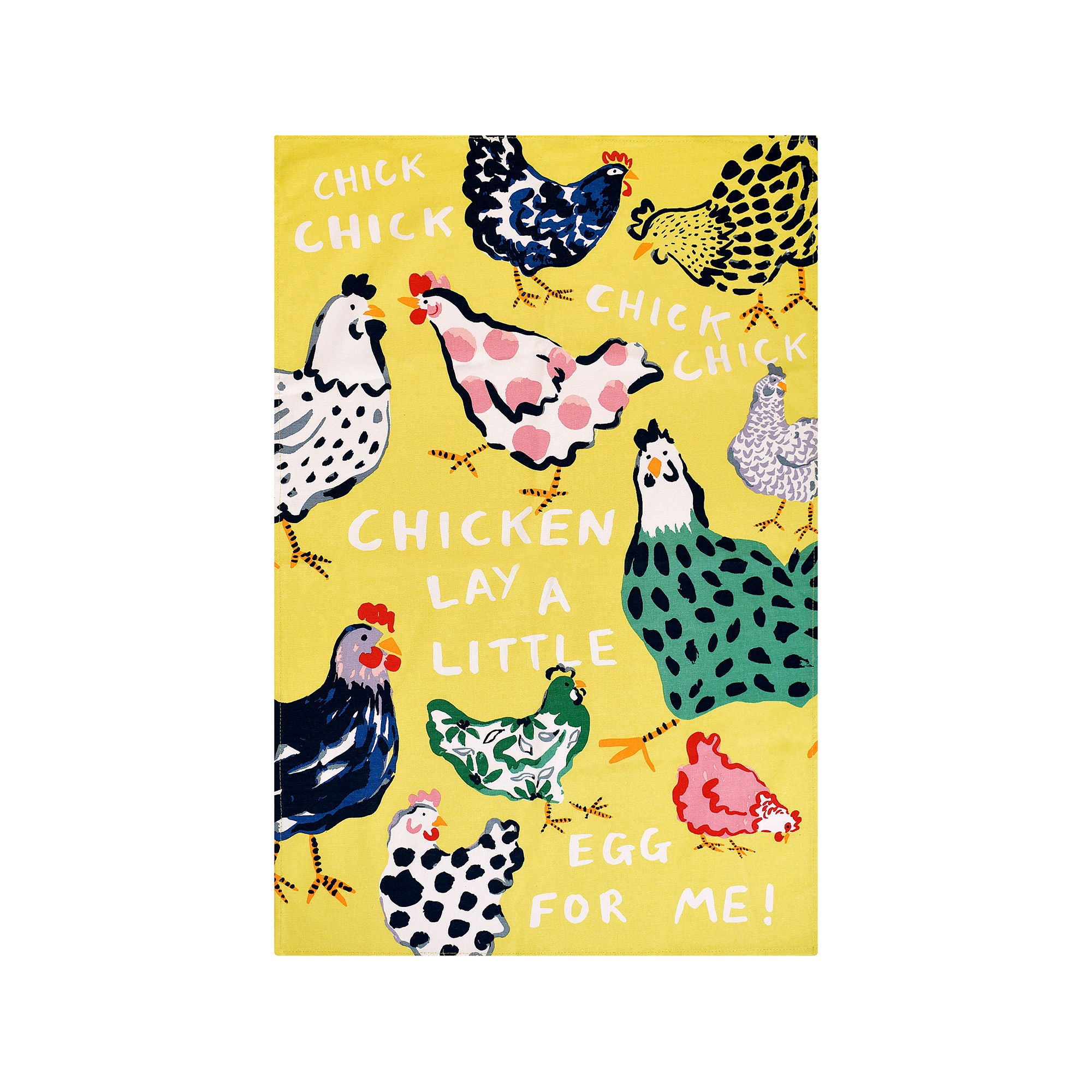 Chick Chicken Cotton Tea Towel in Yellow - Tea Towel - Ulster Weavers
