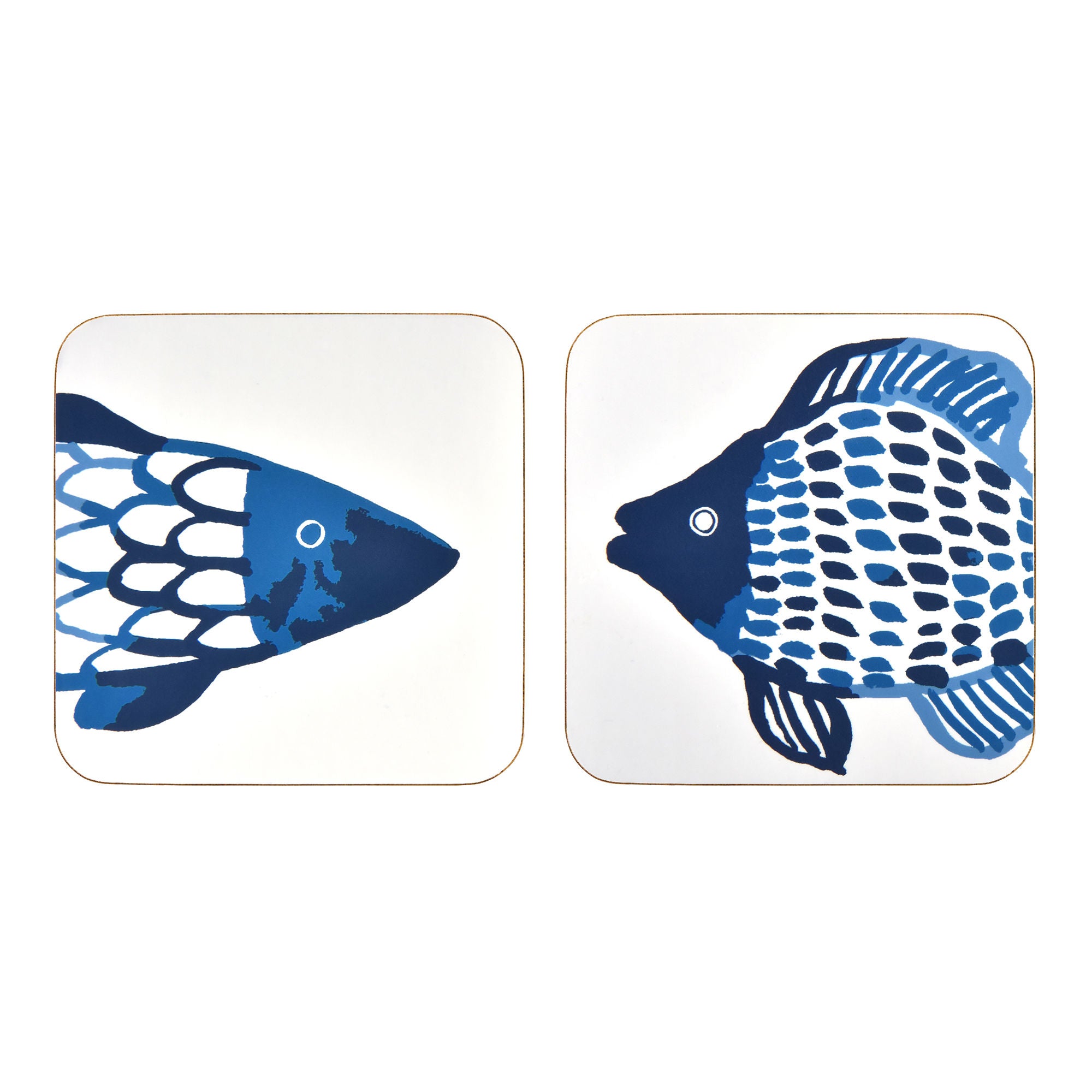 Ulster Weavers Catch of the Day Coasters - 4 Pack One Size in Multi - Coaster - Ulster Weavers