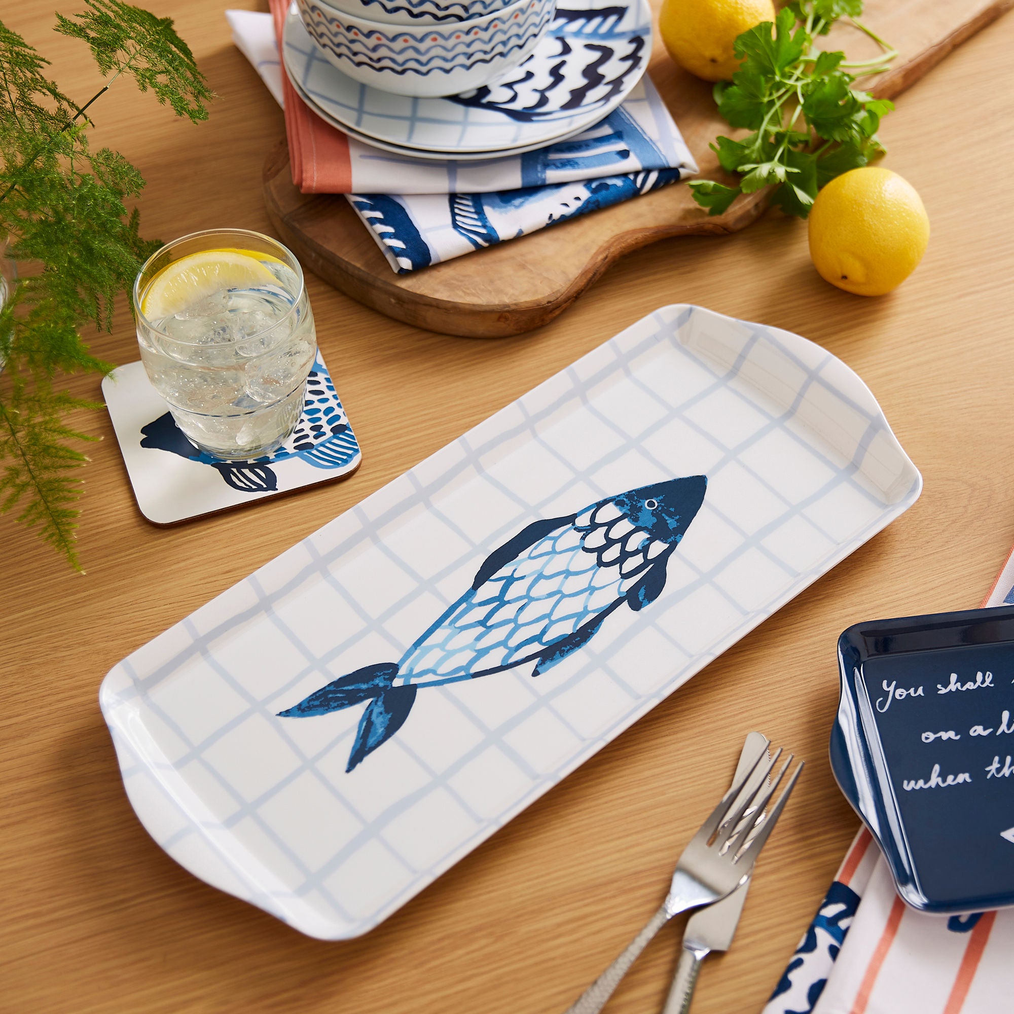 Ulster Weavers Catch of the Day Tray - Small One Size in Multi - Tray - Ulster Weavers