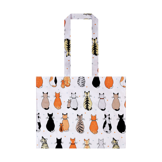 Cats In Waiting 2026 Shoulder Bag PVC  in Orange