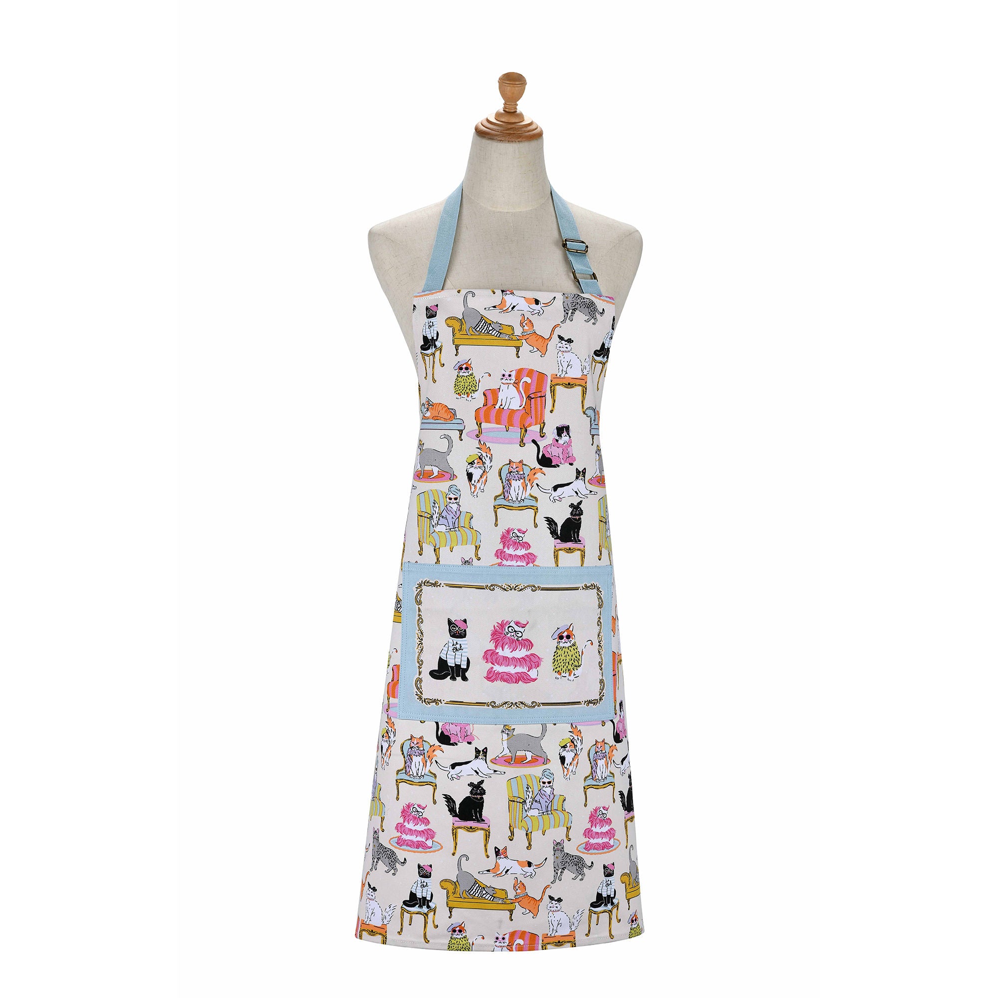 Ulster Weavers Cool Cats Apron - Cotton One Size in Multi - Apron - Ulster Weavers