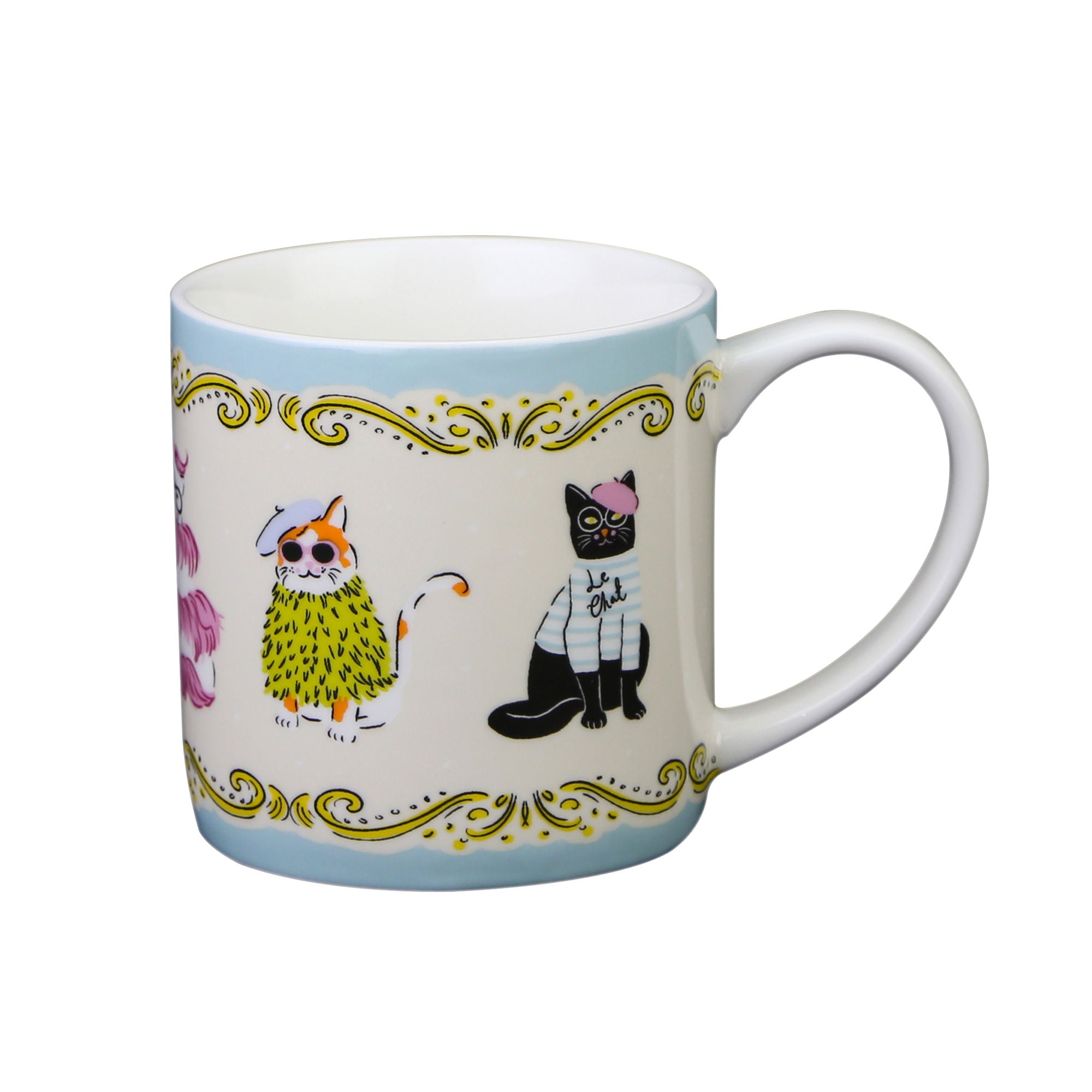 Ulster Weavers Cool Cats Mug - New Bone China 250ml in Multi - Mug - Ulster Weavers