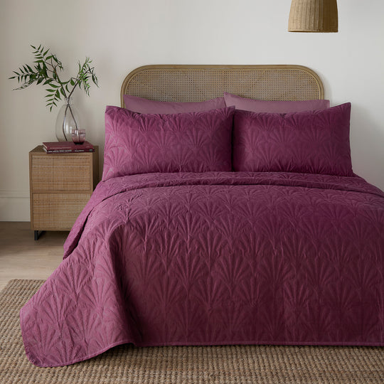Cavali Bedspread in Berry 200cm X 230cm