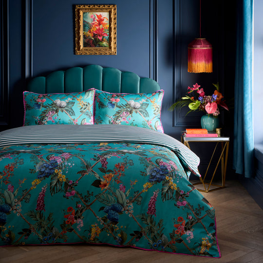 Cotswold Fantasia Duvet Cover Set in Teal