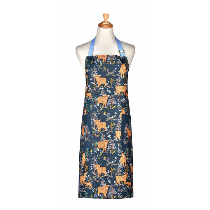 Ulster Weavers Connie the Cow Apron - Cotton One Size in Navy - Apron - Ulster Weavers