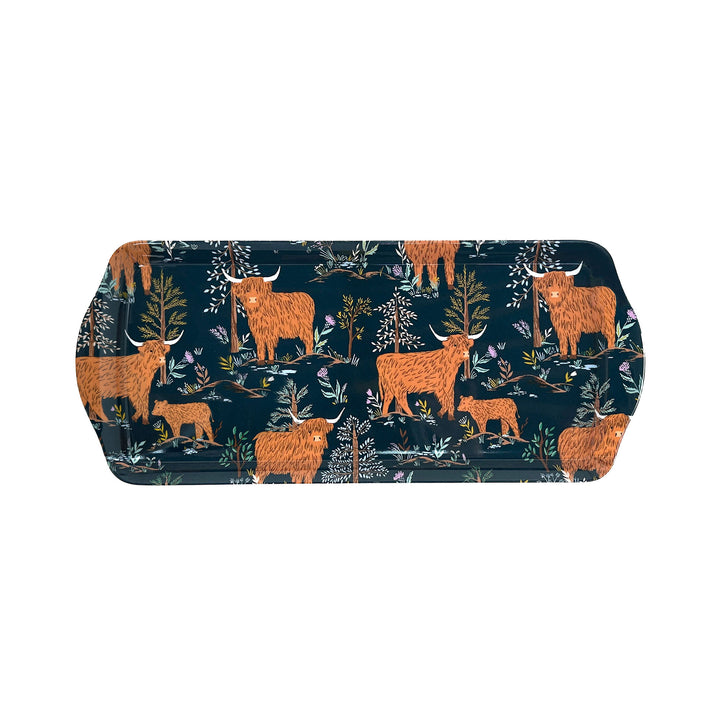 Ulster Weavers Connie the Cow Tray - Small One Size in Navy - Tray - Ulster Weavers