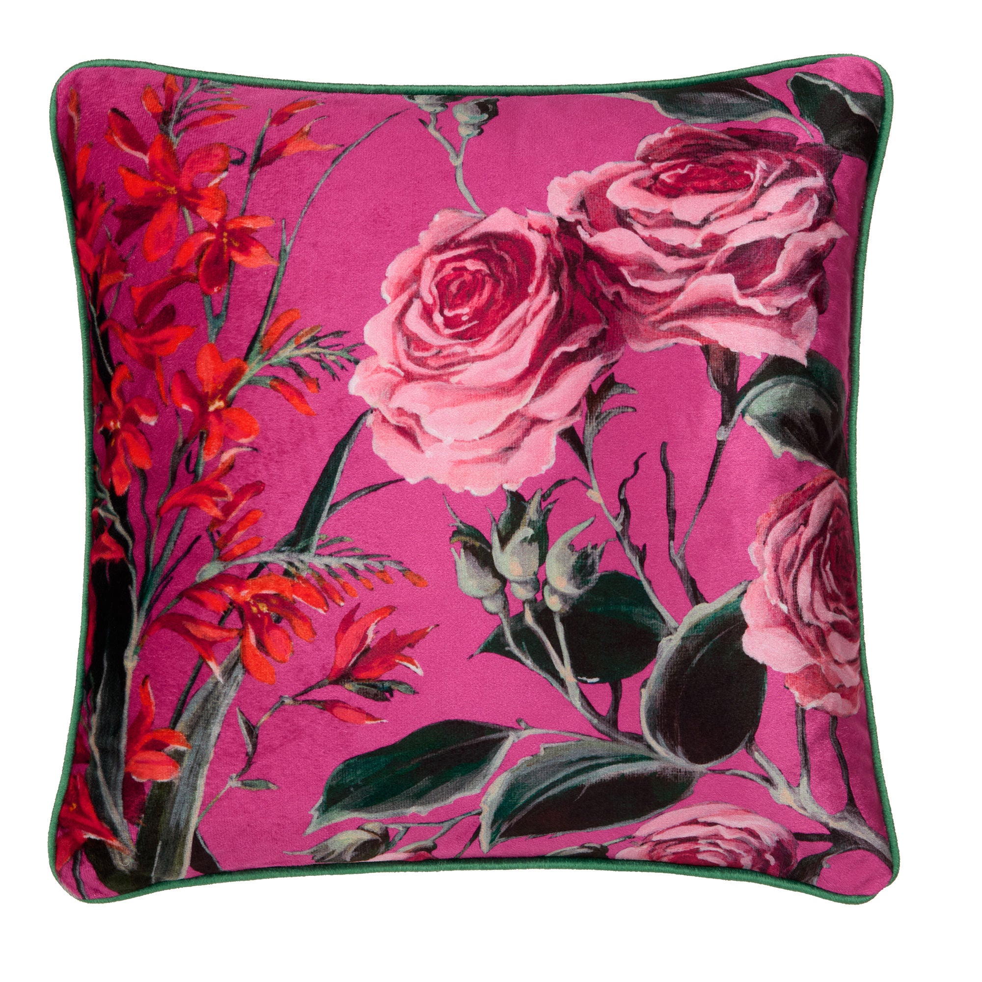 Cotswold Fantasia Dawn Cushion by Laurence Llewelyn-Bowen in Pink 43 x 43cm - Cushion - Laurence Llewelyn-Bowen