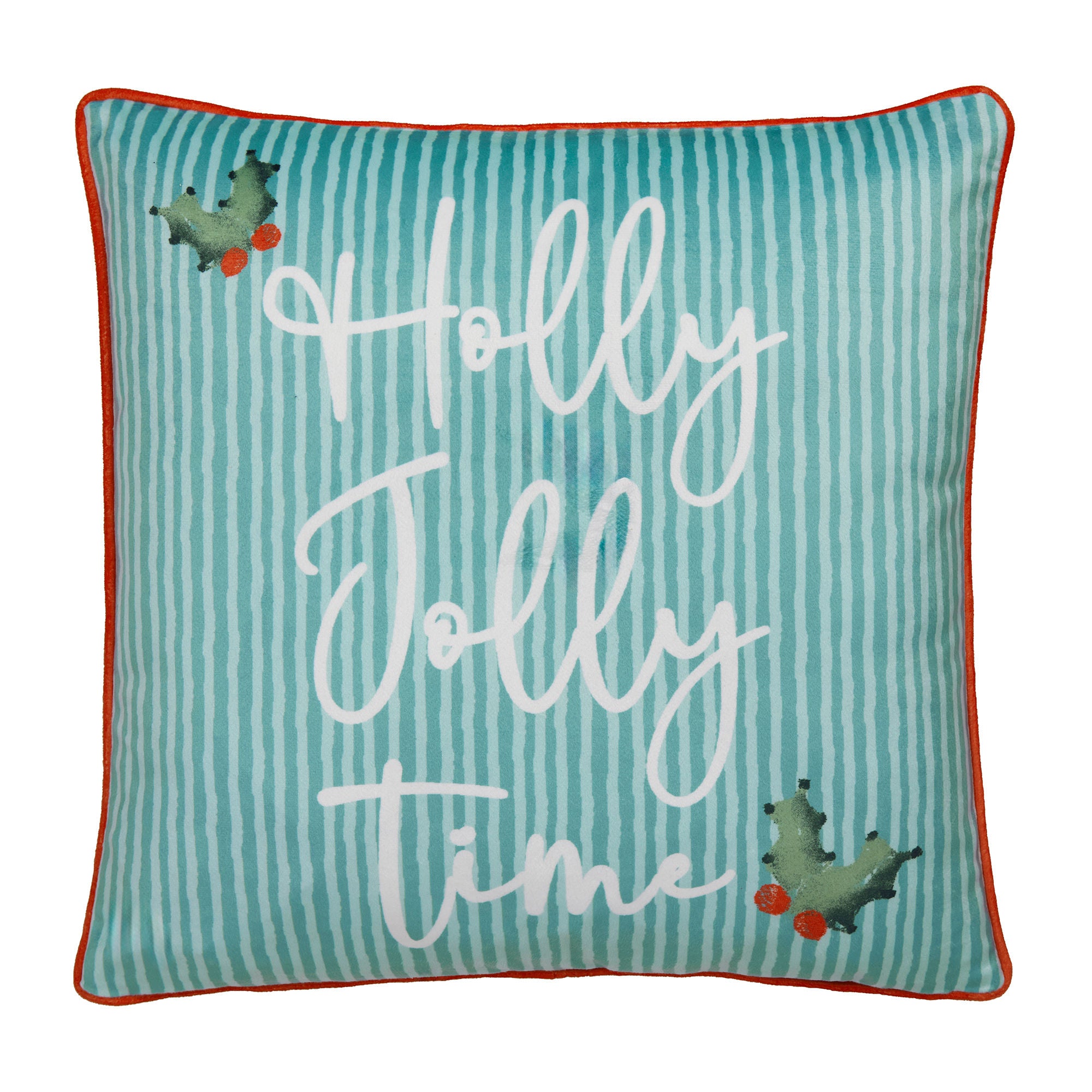 Christmas Vintage Frames Cushion in Red 43 x 43cm - Cushion - Fusion