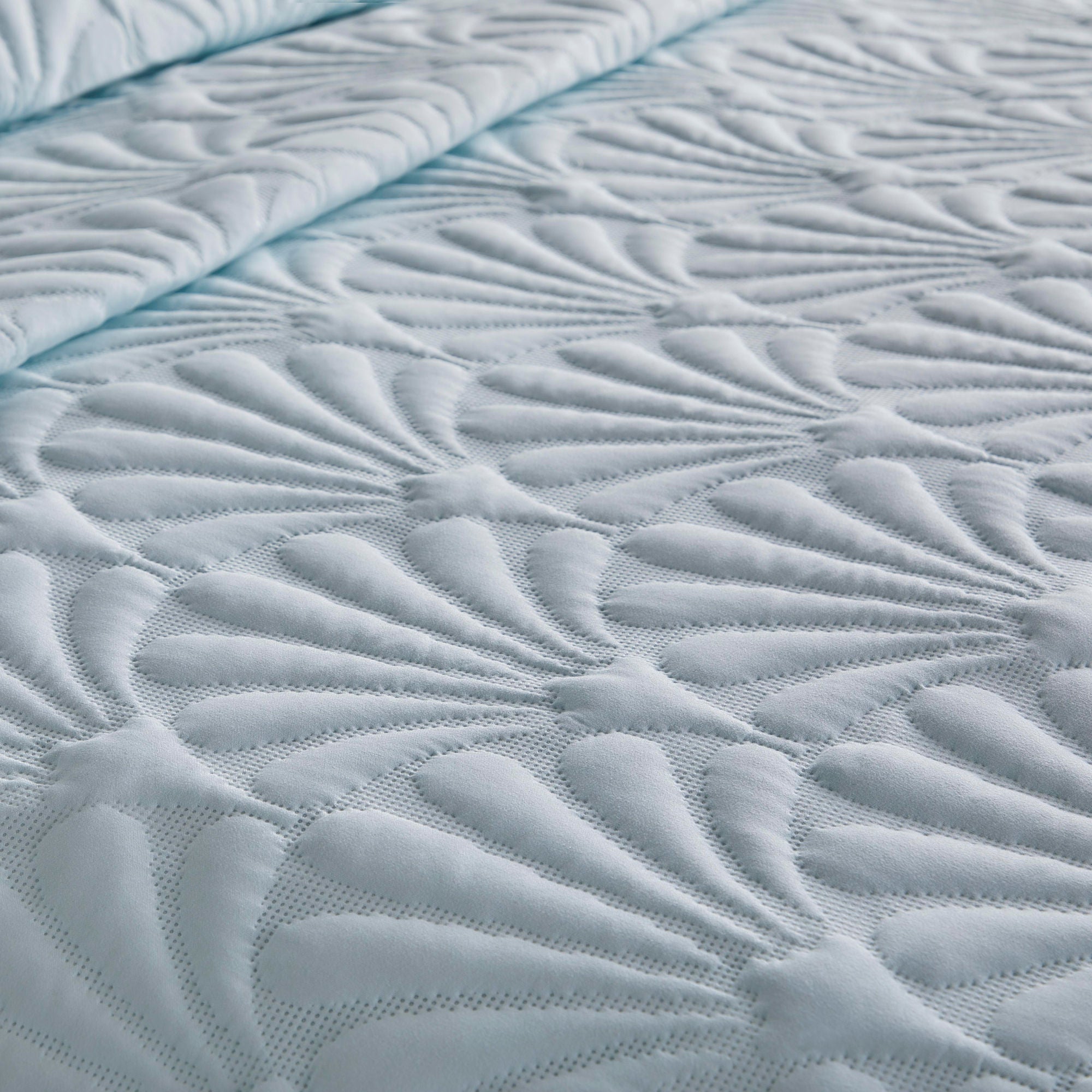 Cavali Duvet Cover Set by Serene in Duck Egg - Duvet Cover Set - Serene