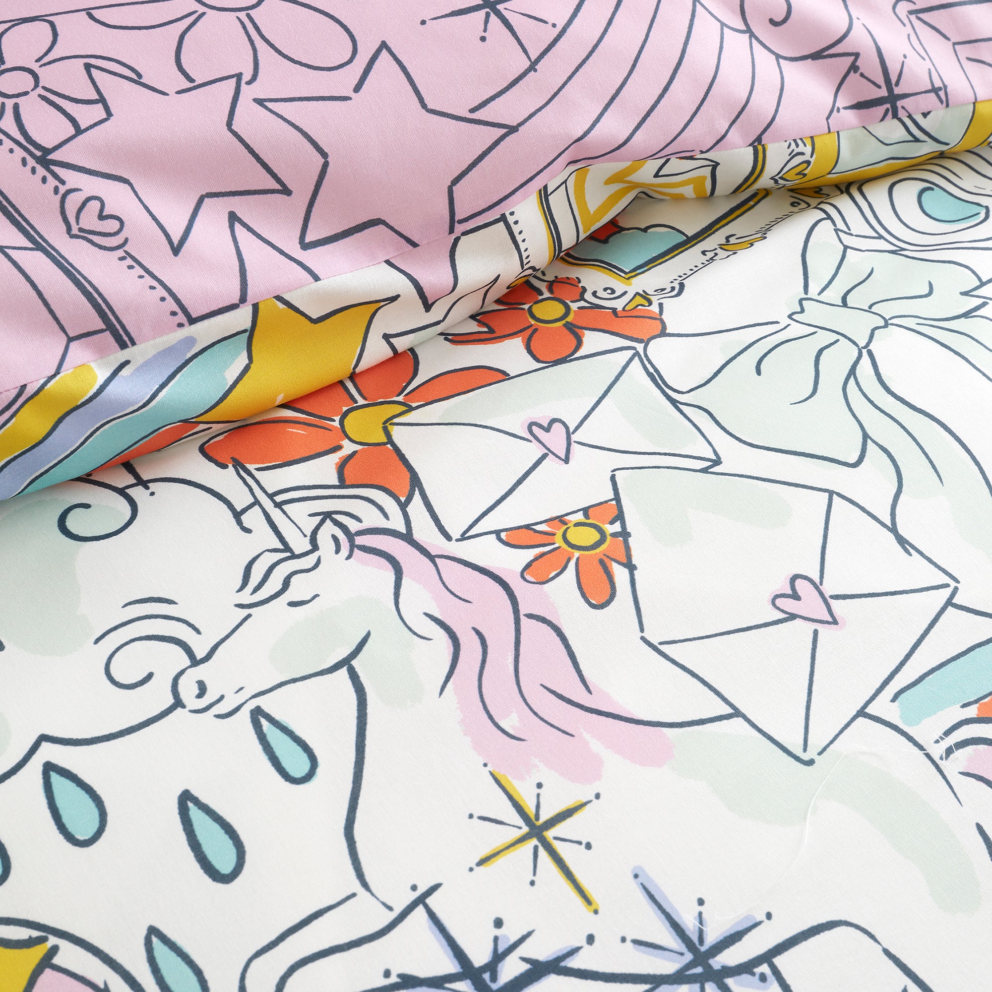 Doodle Hobby Duvet Cover Set in Multi - Duvet Cover Set - Bedlam