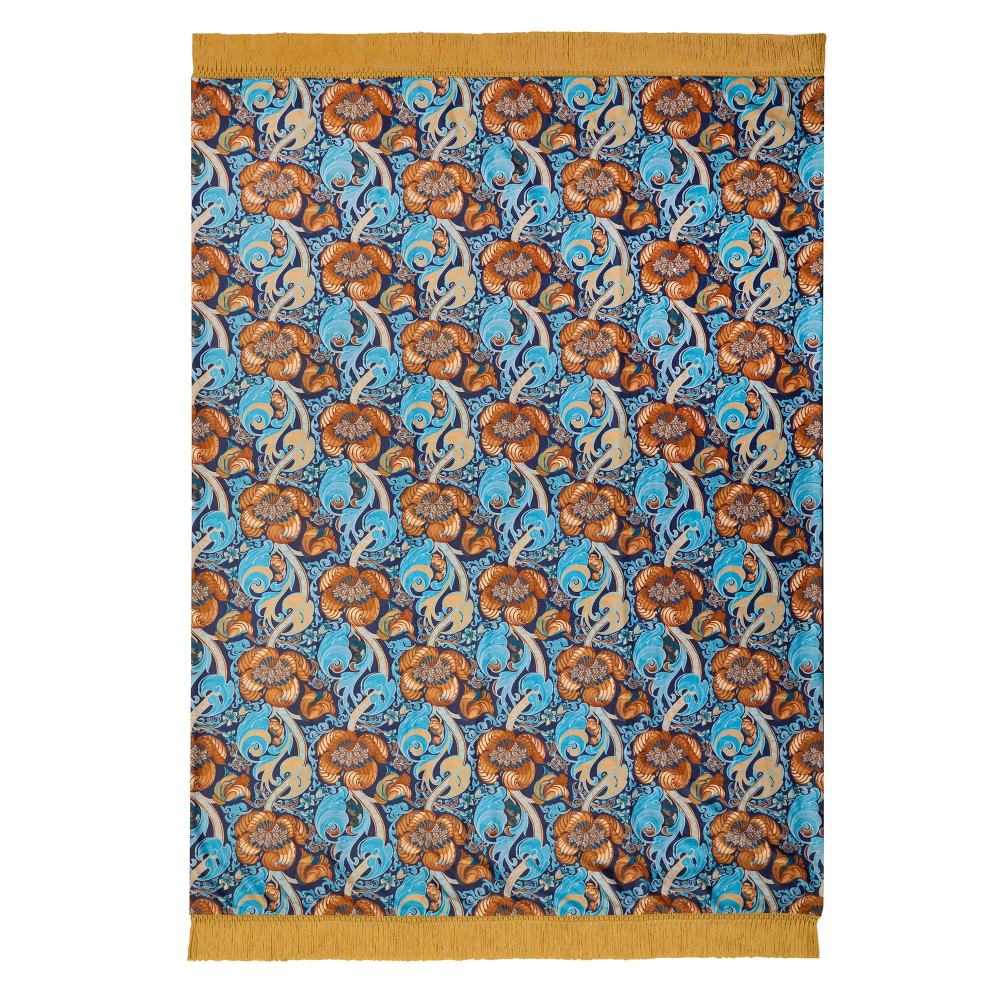 Down the Dilly Throw in Ochre 130 x 180cm