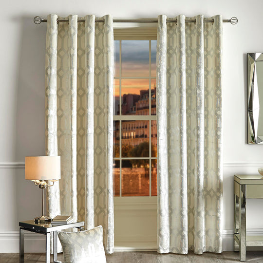Darla Eyelet Curtains in Ivory