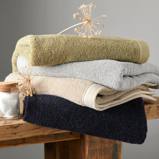 Abode Eco Towels in Navy