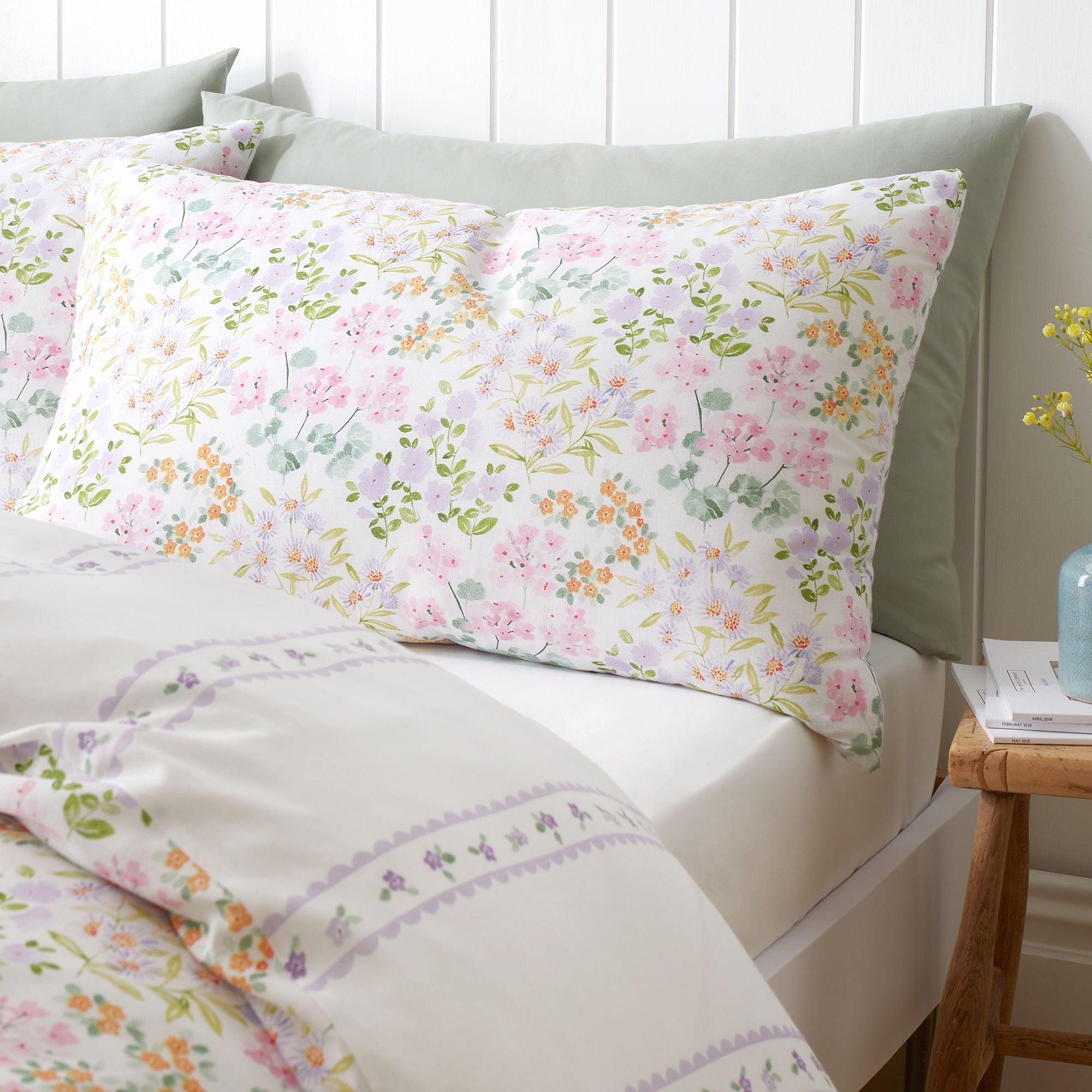 Edith Duvet Cover Set by Dreams & Drapes Design in Lilac - Duvet Cover Set - Dreams & Drapes Design