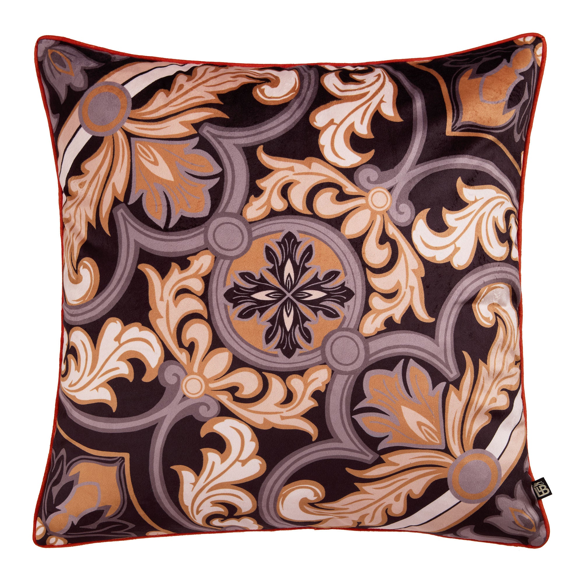 Festivo Cushion by Laurence Llewelyn-Bowen in Black 55 x 55cm - Cushion - Laurence Llewelyn-Bowen
