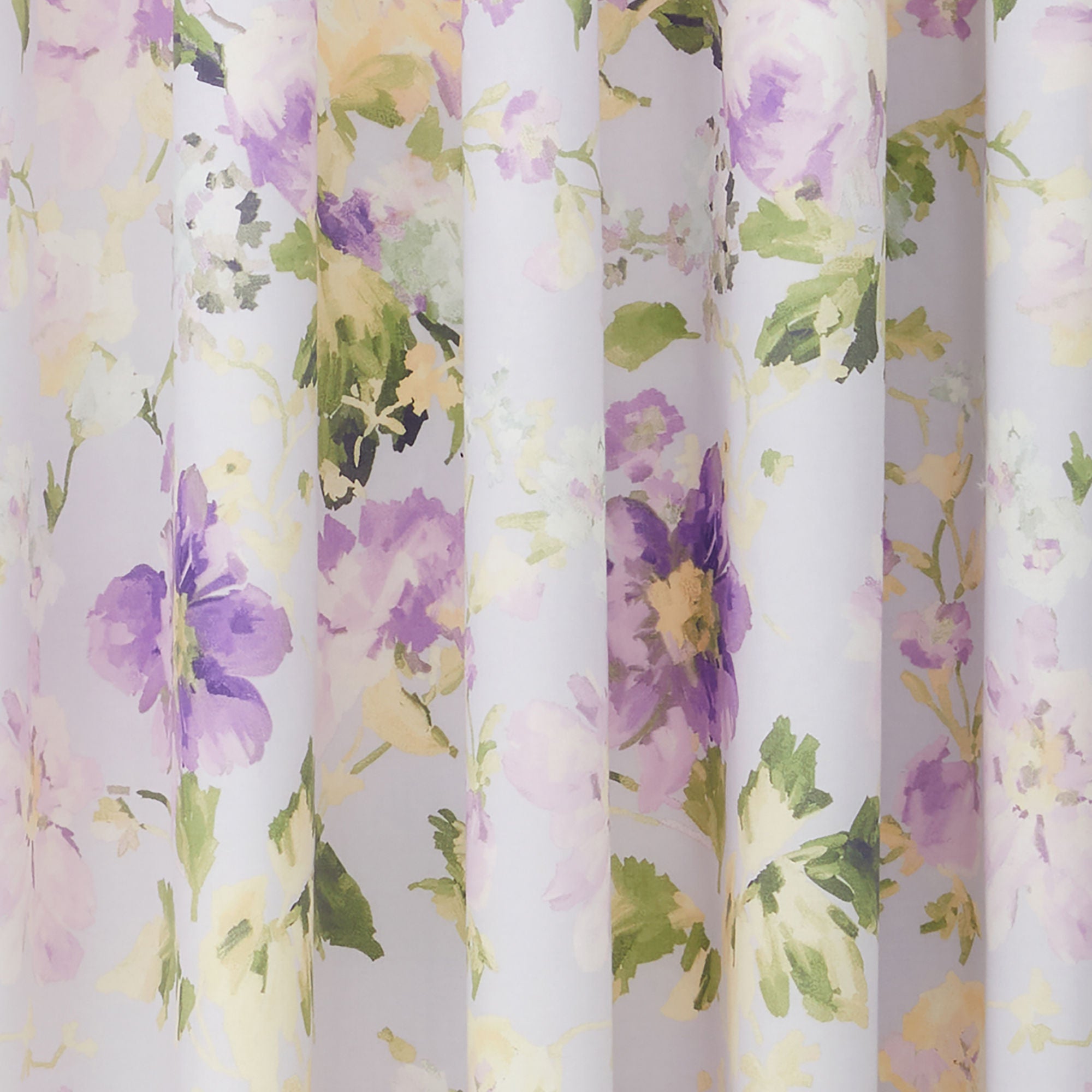 Flourette Pair of Eyelet Curtains by Dreams & Drapes Design in Lilac - Pair of Eyelet Curtains - Dreams & Drapes Design