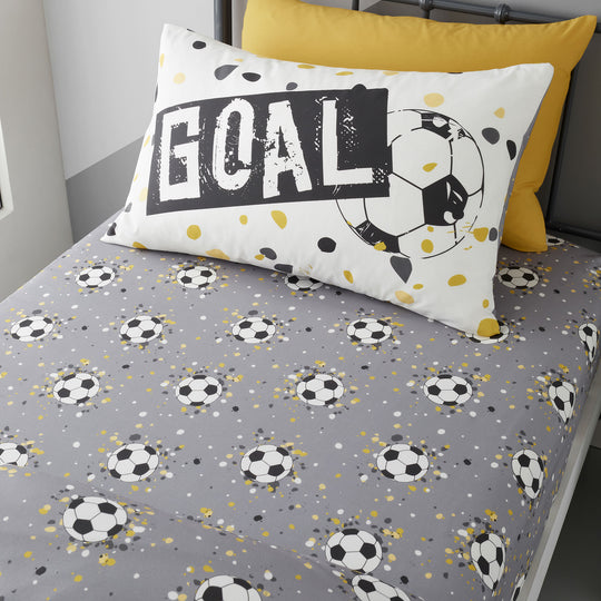 Goal 25cm Deep Fitted Bed Sheet in Gold