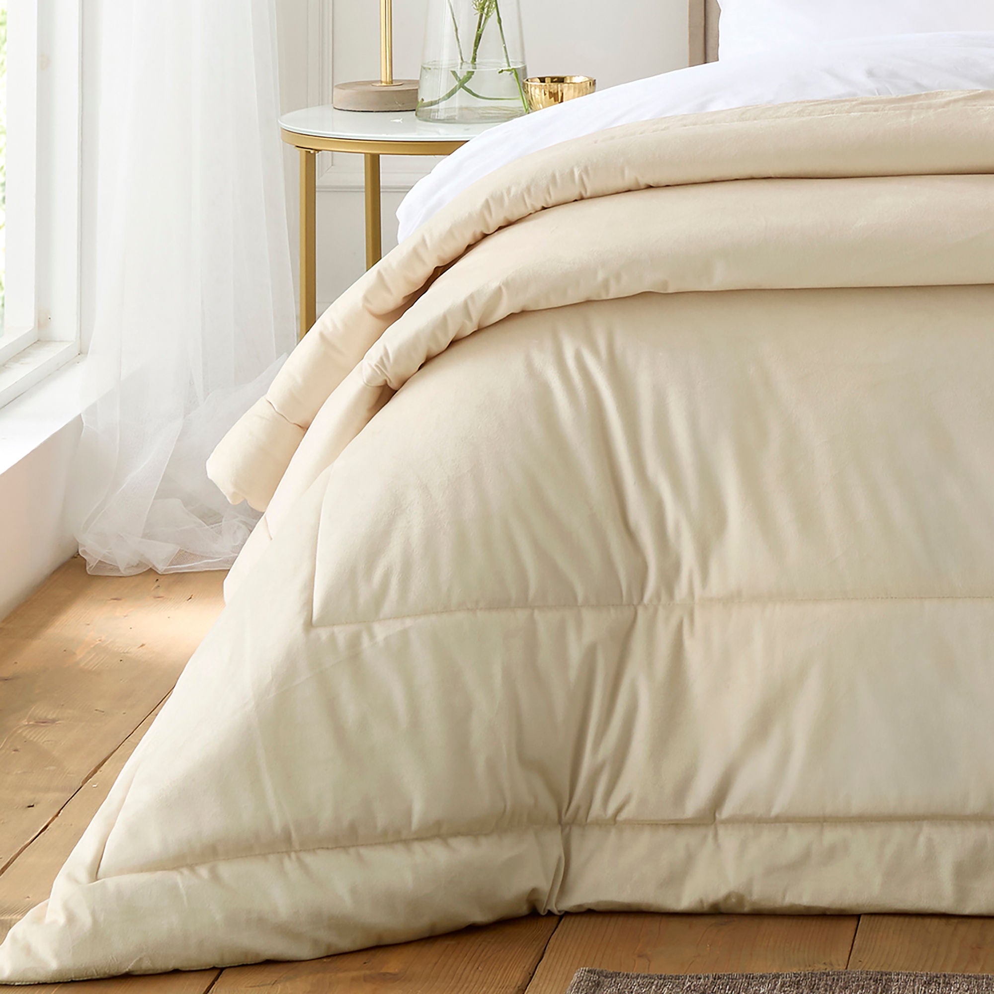 Harlan Bedspread in Cream 235 x 235cm - Bedspread - Appletree