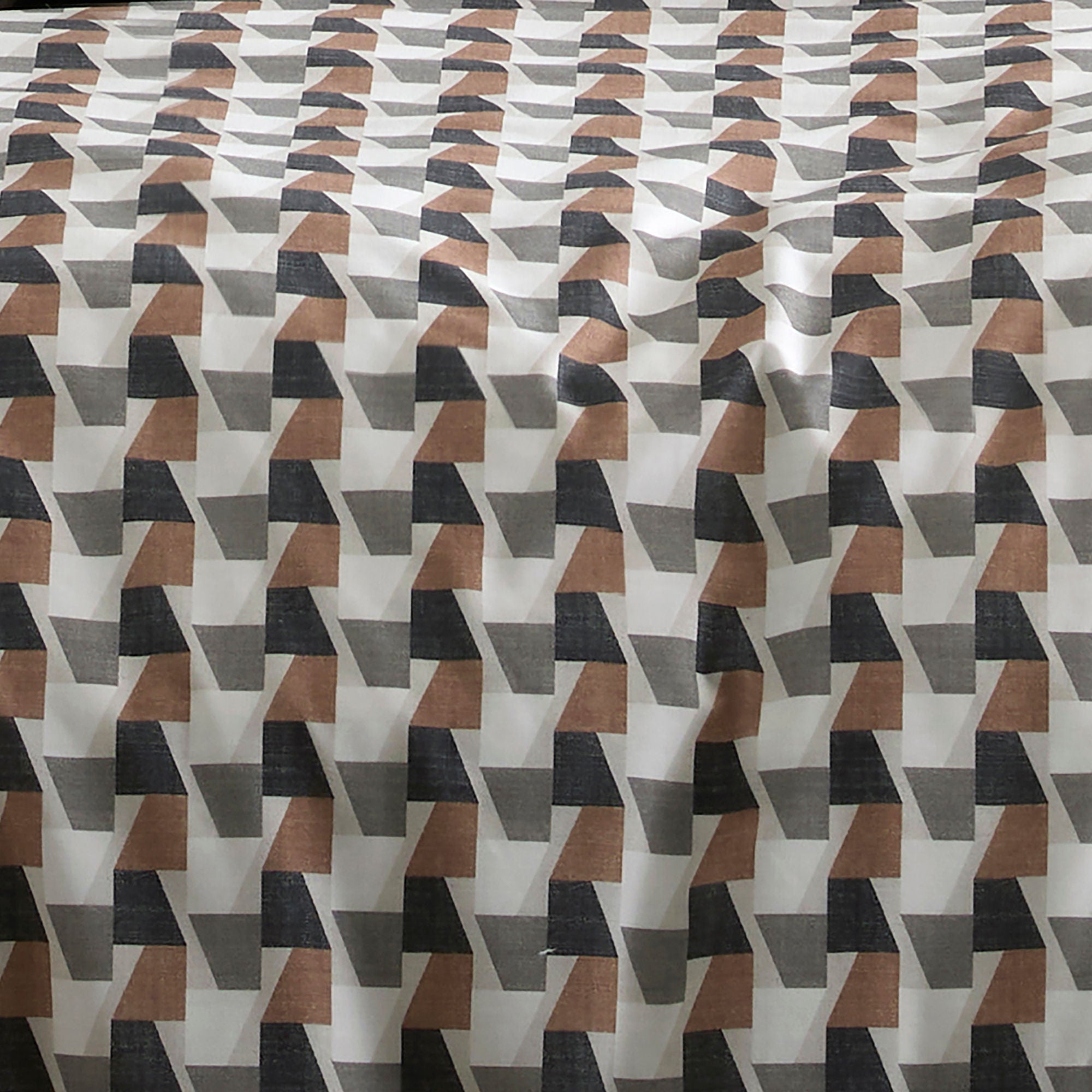 Jett Duvet Cover Set in Brown/Bracken - Duvet Cover Set - Appletree