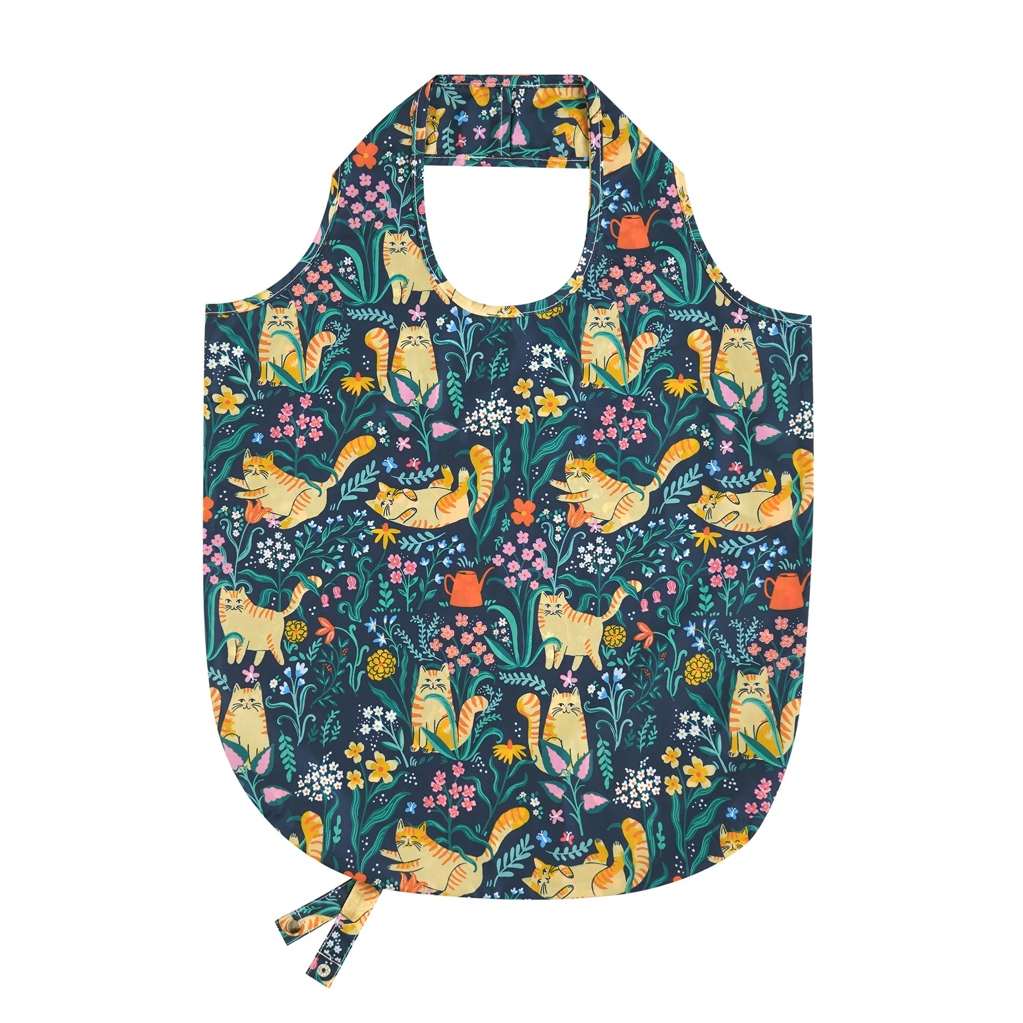 Marmalade Meadow Foldable Tote Bag Medium in Navy - Bag - Ulster Weavers