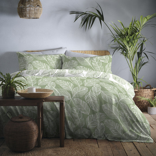 Matteo Duvet Cover Set in Green