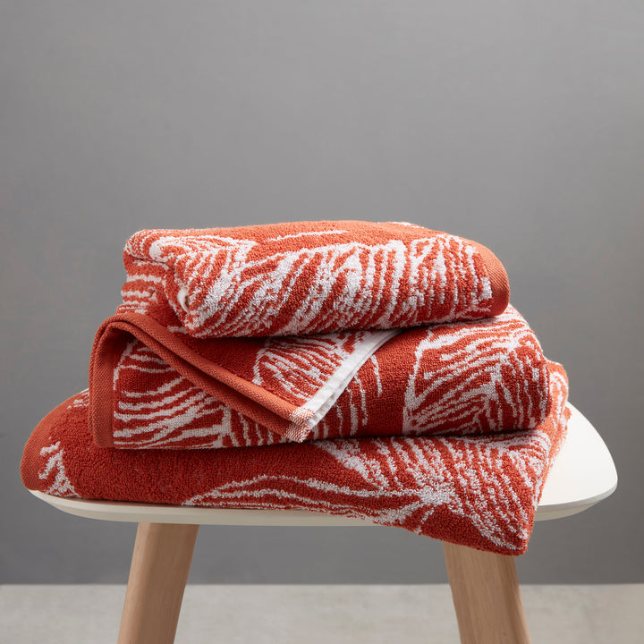 Matteo Towels by Fusion Bathroom in Terracotta - Towels - Fusion Bathroom